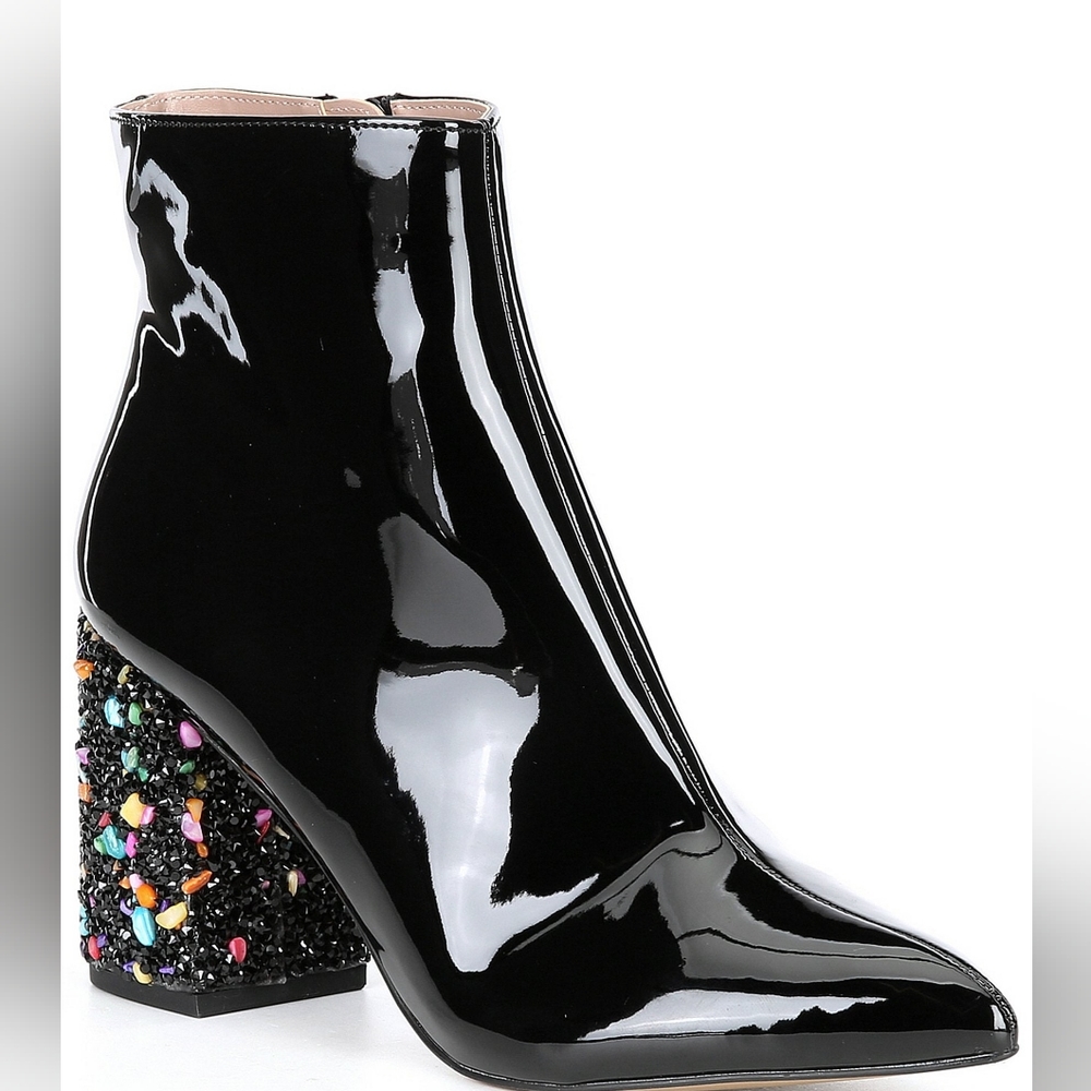 Kassie Patent Leather Booties